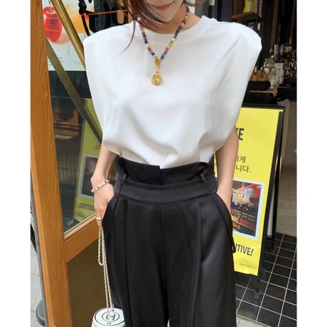 Classic Pattern Suspender Wide Pants
