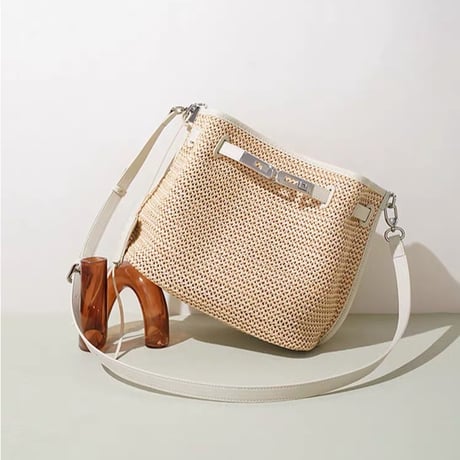 Raffia Belt Shoulder Bag