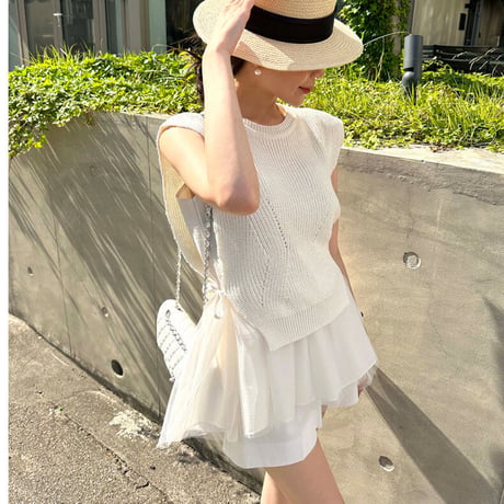 3color tulle docking tops