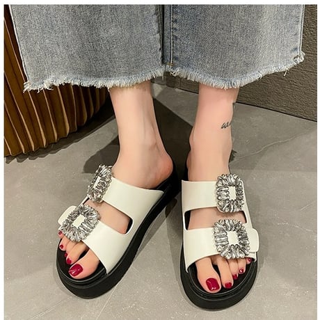 square bijou sandal