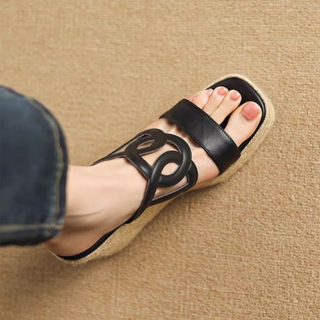 Loop Wedge Sandals