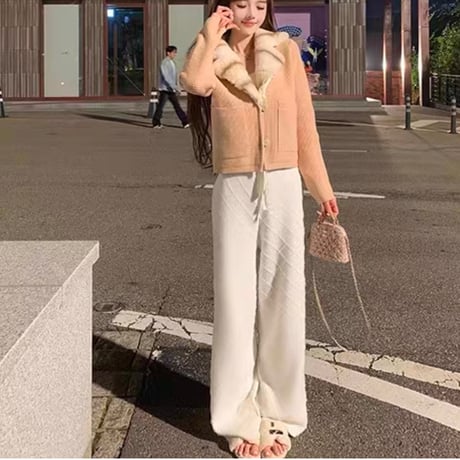 シャギーストレートパンツ