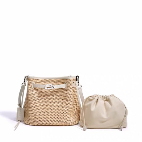 Raffia Belt Shoulder Bag