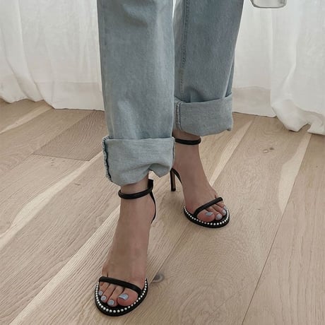 38即納ポイントパールサンダル