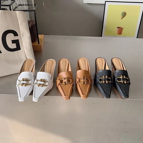 再販！バックルミュール