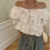 Étoile Frill Off-Shoulder Blouse