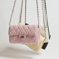 シープスキンチェーンウォレットbag