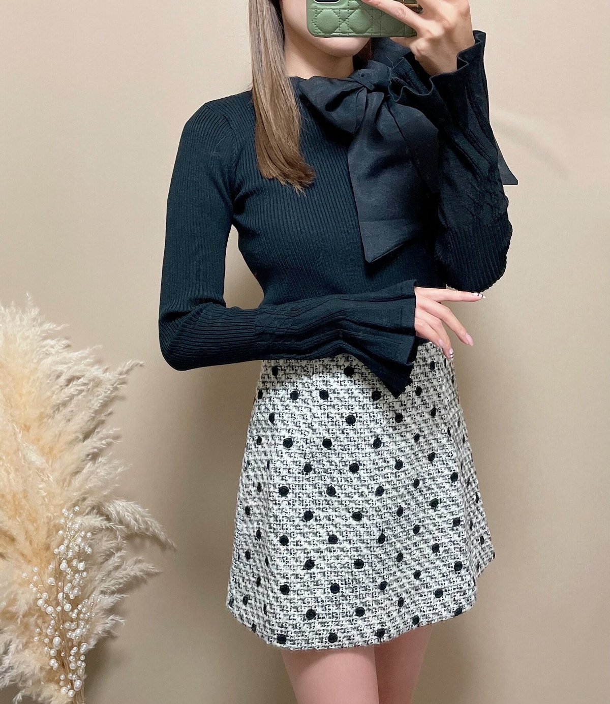 ツイードドットキュロットパンツ | Daisy 