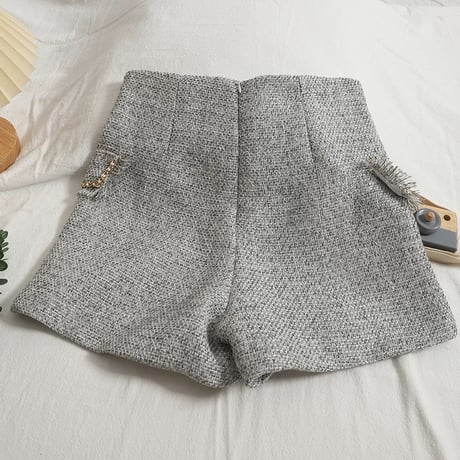 ハイウエストツイードパンツ