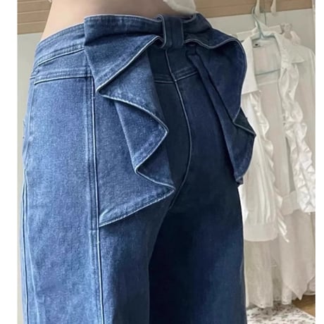 バックリボンデニム