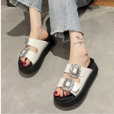 square bijou sandal