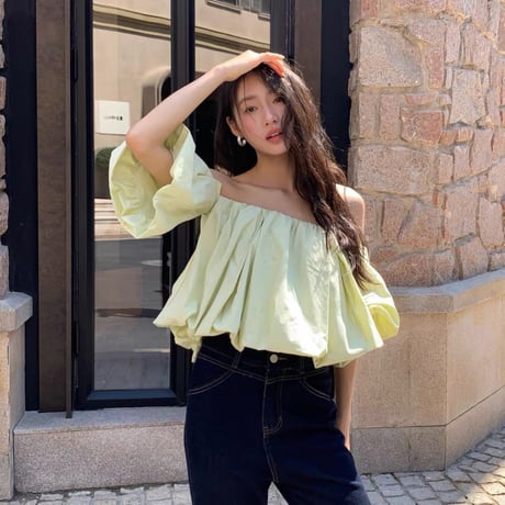 Soft Cloud Off-Shoulder Blouse