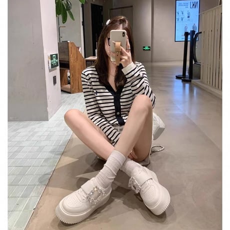 square bijou sneaker