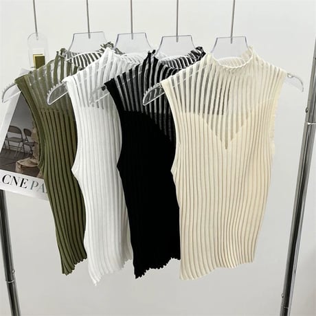 5color  sexyノースリトップス