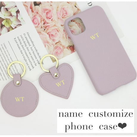 【10color】name刻印phonケース