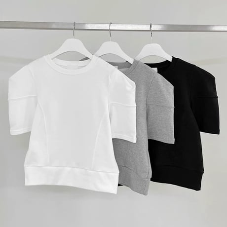 パフスリーブスエットトップス