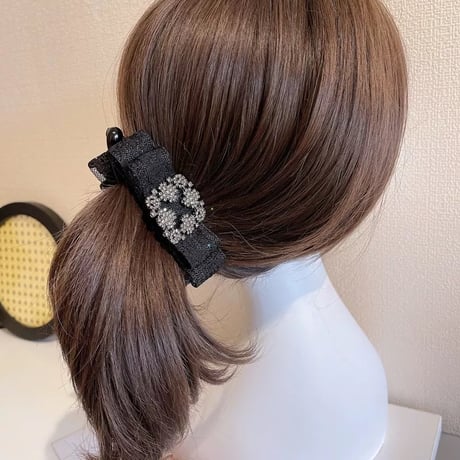 スクエアビジューヘアクリップ