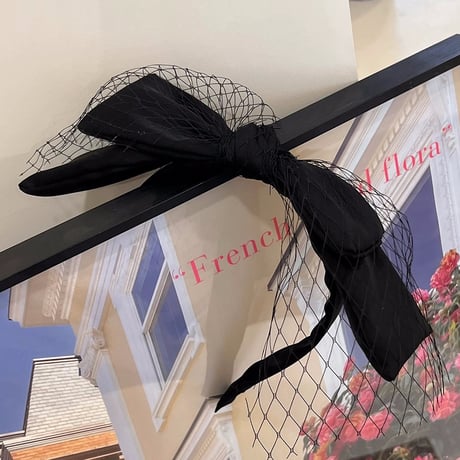 tulle velours ribbonhairband