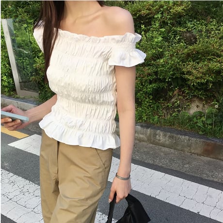 Soft Muse Shirring Blouse
