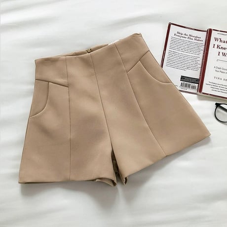 4color High-Waist Flare Shorts