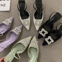 4colorツイードbijouパンプス