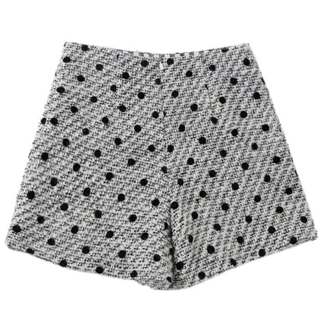 ツイードドットキュロットパンツ