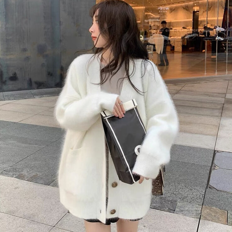 Wenzday、ファーカーディガン、サイズL❕ Wenzday、ファーカーディガン❕サイズL