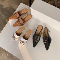 再販！バックルミュール