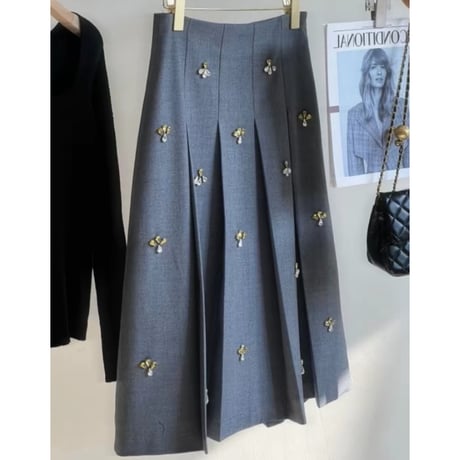 Petite Bloom High-Waist Flare Skirt