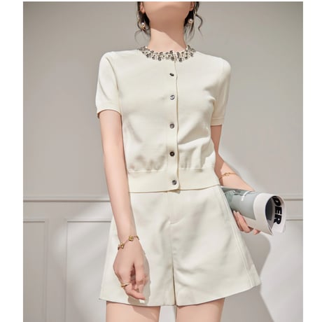 Bijou Collar Knit Cardigan