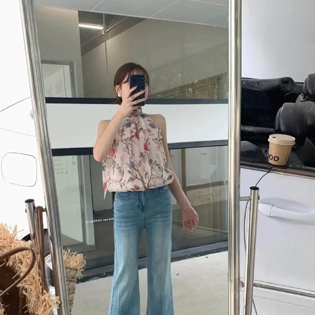 4designSheer Halter Blouse