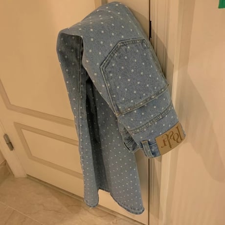 デニムドットワイドパンツ