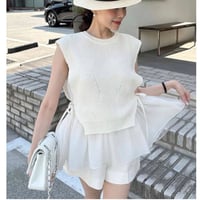 3color tulle docking tops