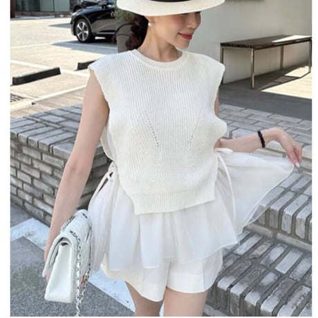 3color tulle docking tops