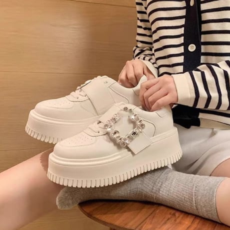 square bijou sneaker