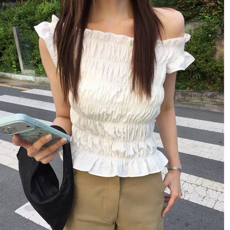 Soft Muse Shirring Blouse