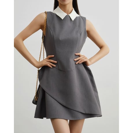 Élégance Collar Mini Dress