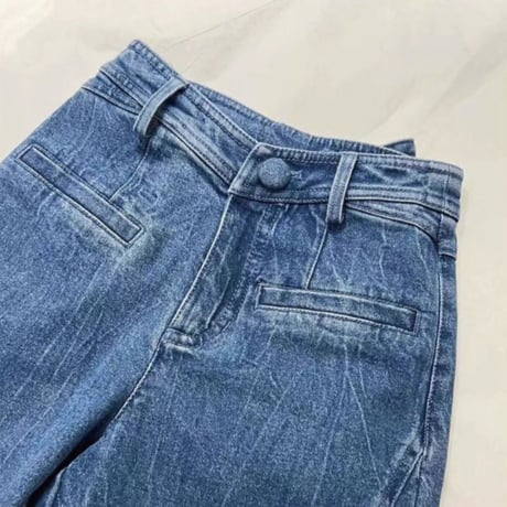 バックリボンデニム