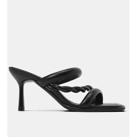 Twist Strap Square Heel Sandals