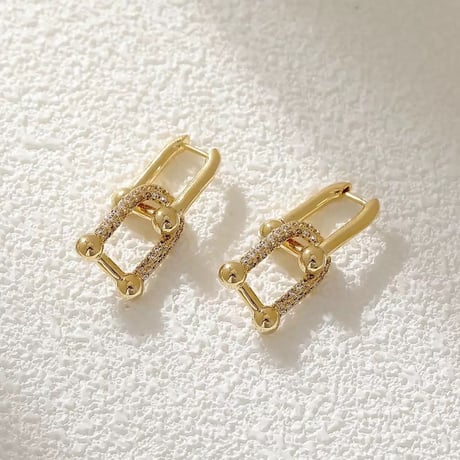 ストーンゴールドピアス