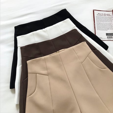 4color High-Waist Flare Shorts