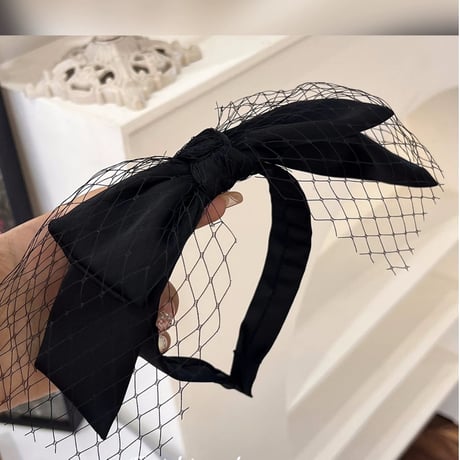 tulle velours ribbonhairband
