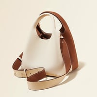 牛革バイカラーbag