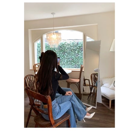 Long Leg Flare Denim Pants