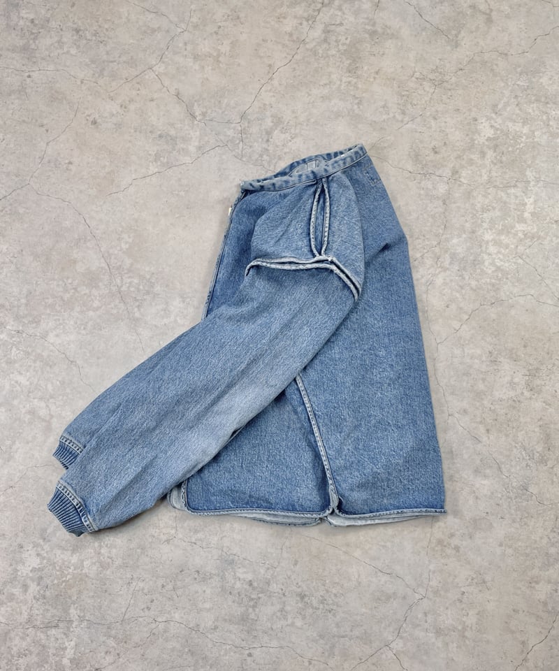 【美品】90s ARMANI アルマーニ ジーンズ ワイド デニム イタリア製 イタリア製】90s armani jeans デニムパンツ lampo