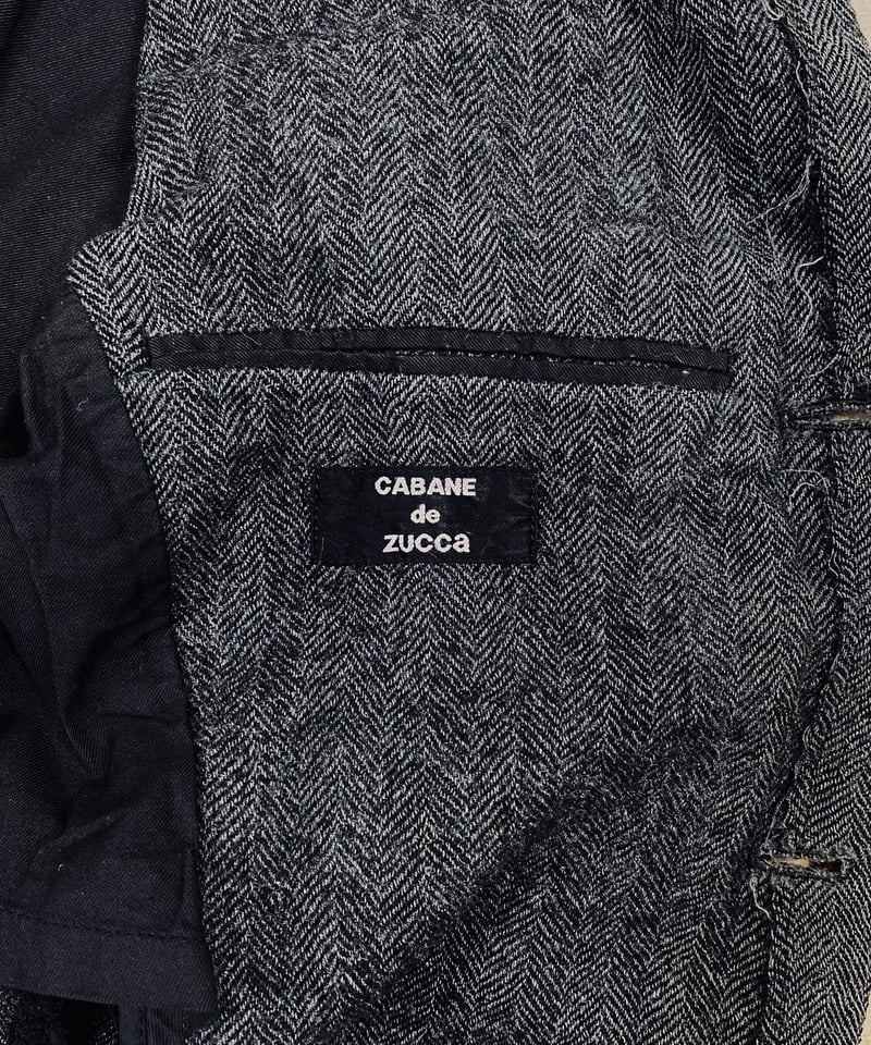 ジャケット・アウター 00s archive cabane de zucca Cabane de Zucca By Issey Miyake Textured Hooded Jacket