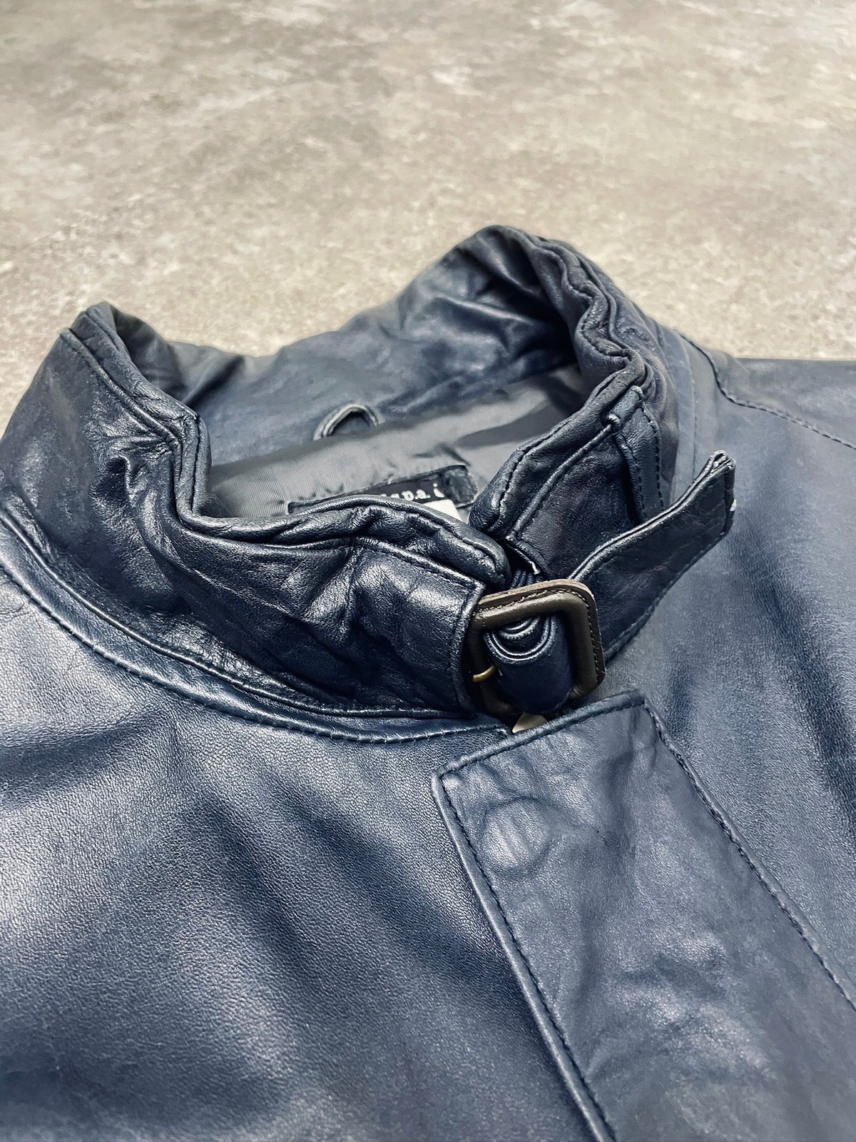 00s japanese label ninja leather jacket