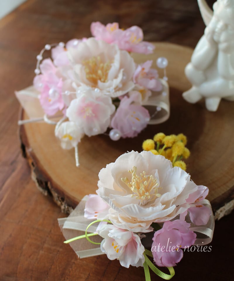 あんず様専用ページ コサージュ お子様用 （フランシーヌ ふわり桜  