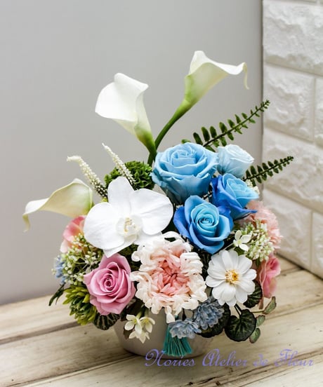 Magokoro　まごころ　プリザーブドフラワーのお供え花　気温の高くなるこの時期にお仏壇を彩るアレンジメント