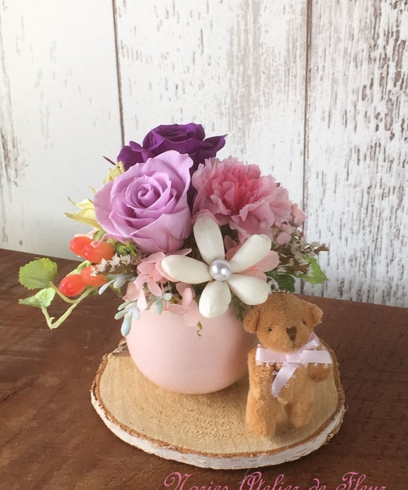 No10 ドライとプリザーブドのフラワー プリンセスガーランド✲*゜